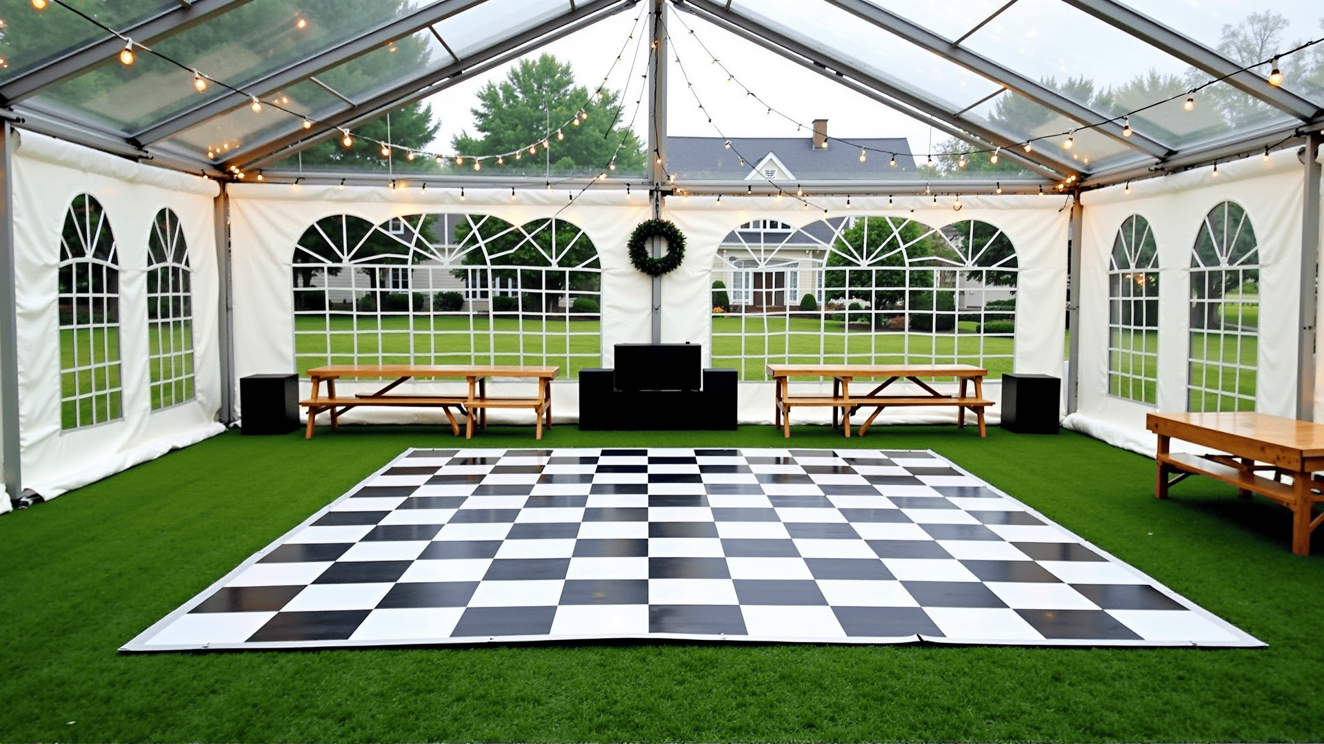 Black and White Checkered Floors