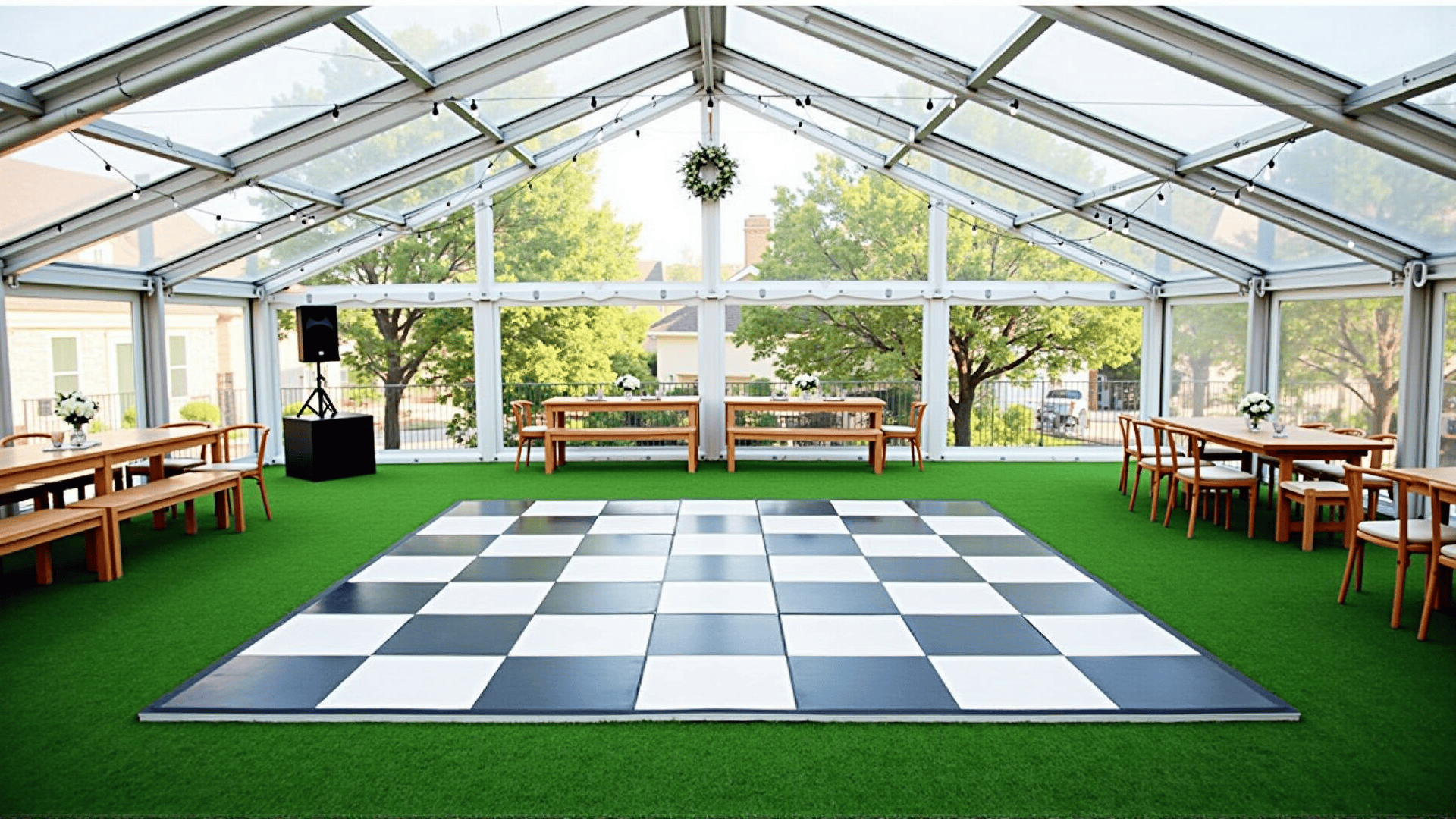 Black and White Checkered Floors