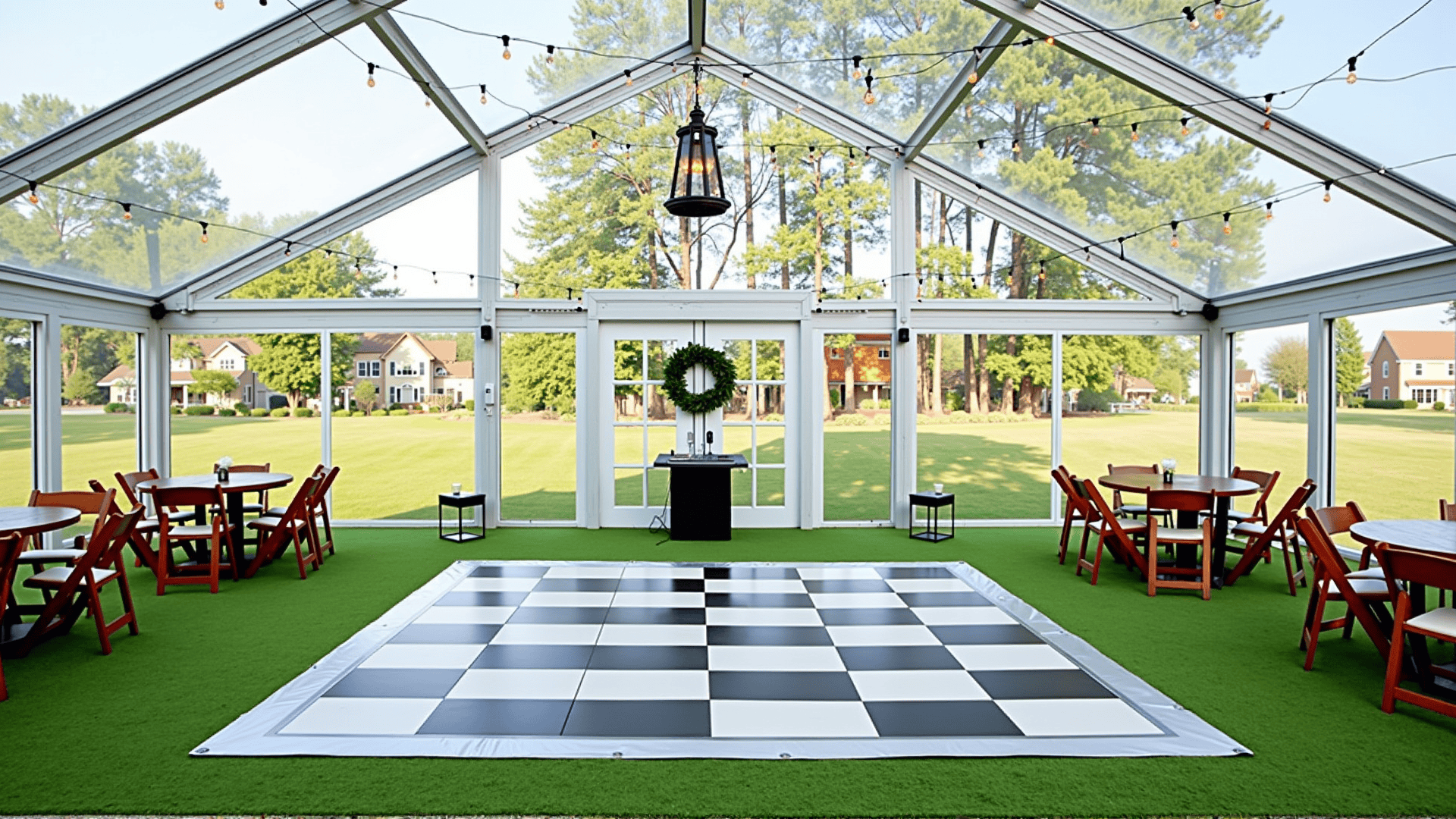 Black and White Checkered Floors