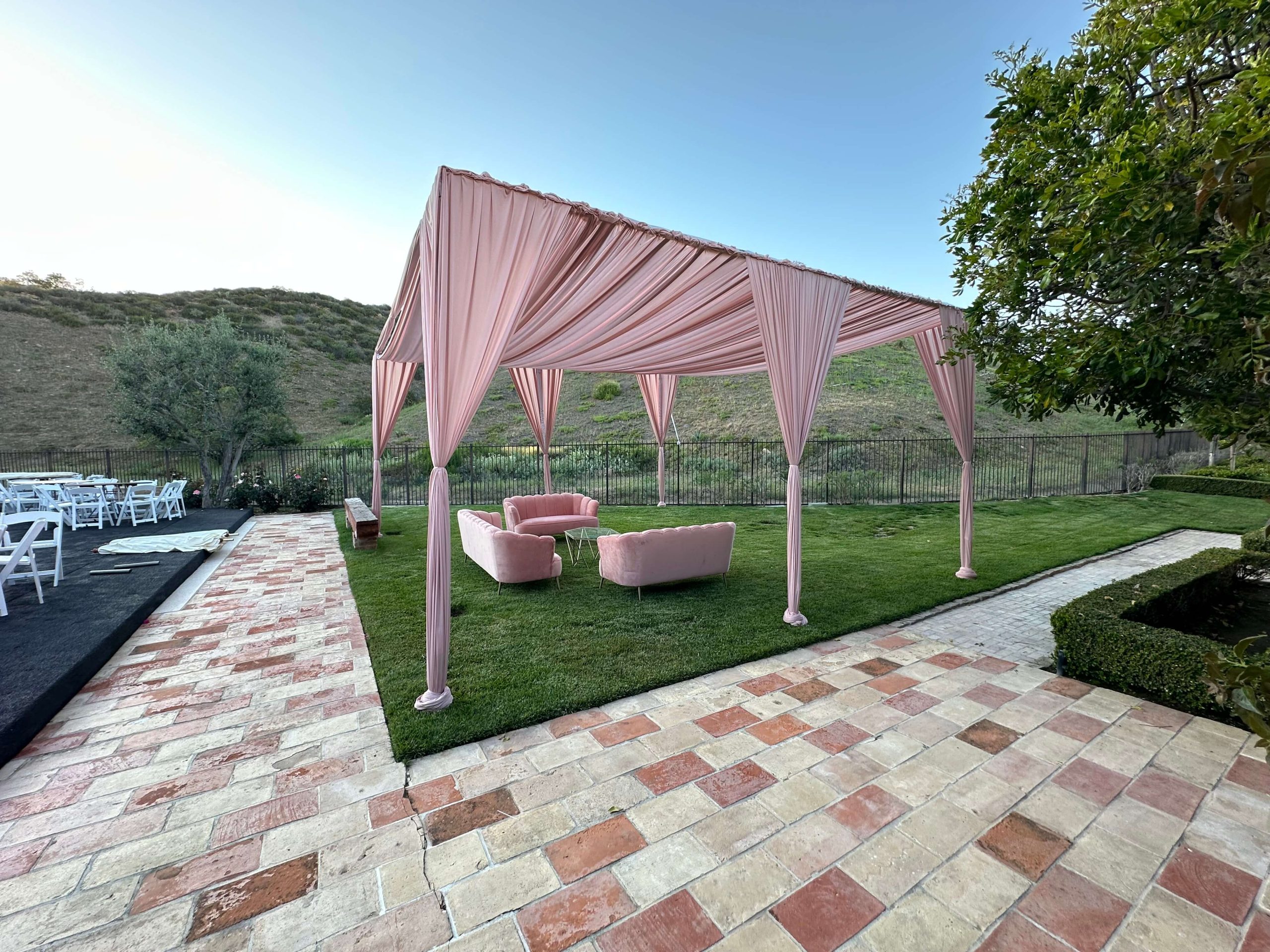 los angeles party rentals, shade rentals, fabric tent rentals los angeles, tent rentals los angeles