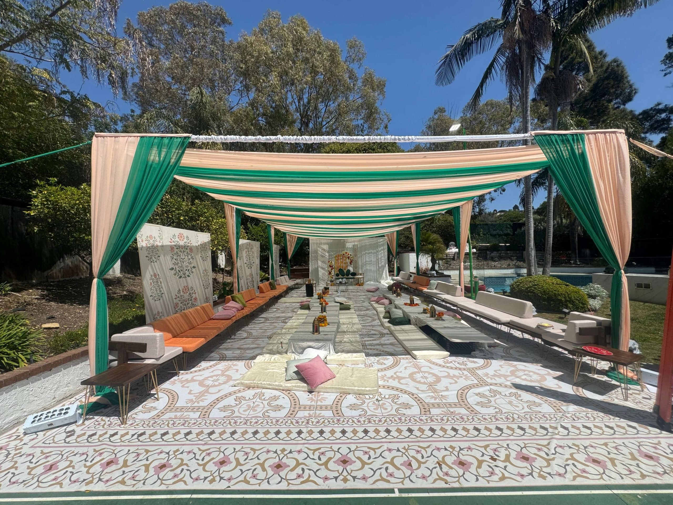 los angeles party rentals, shade rentals, fabric tent rentals los angeles, tent rentals los angeles