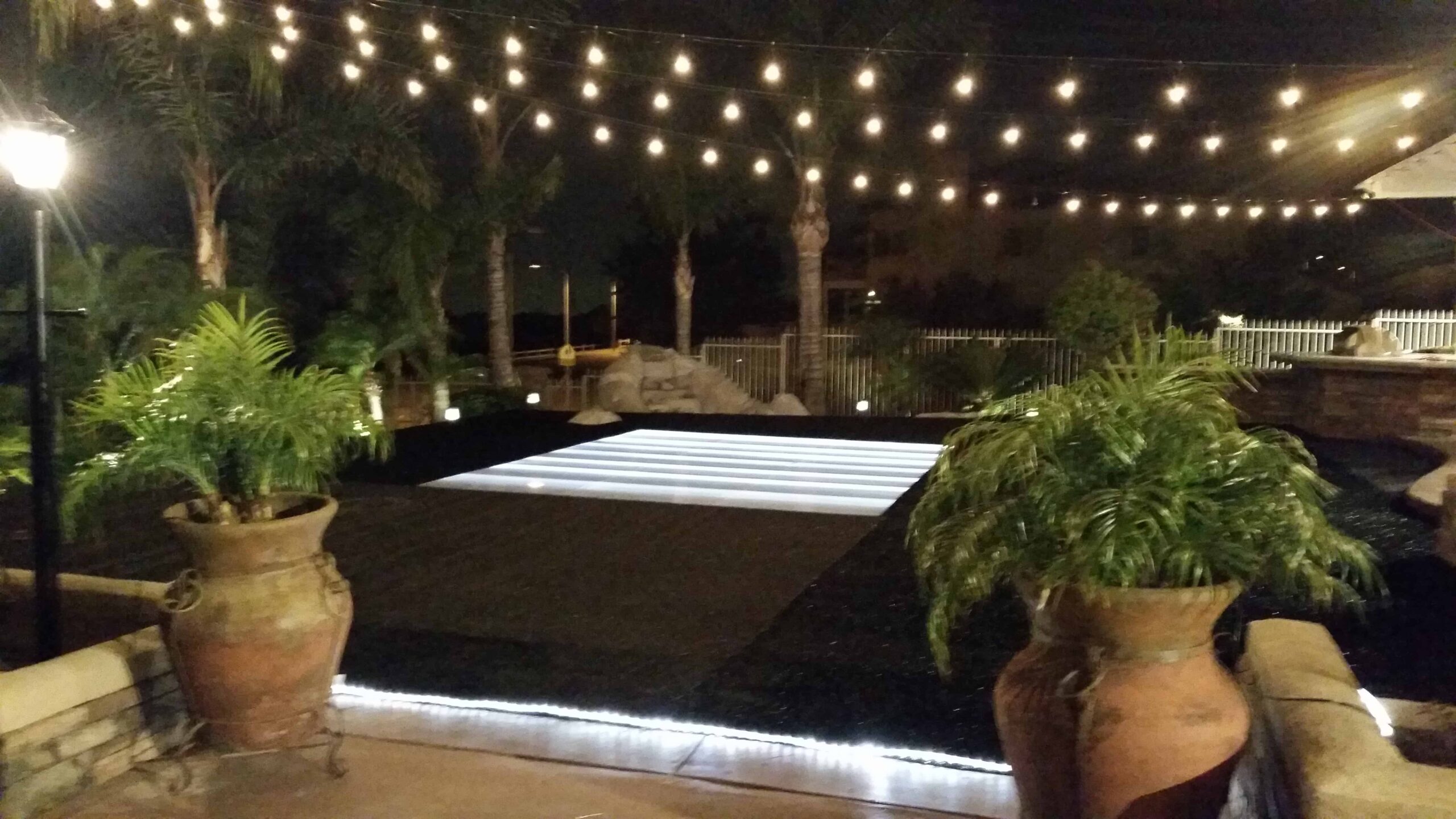 Pool Cover Dance Floor Los Angeles - Opus Event Rentals