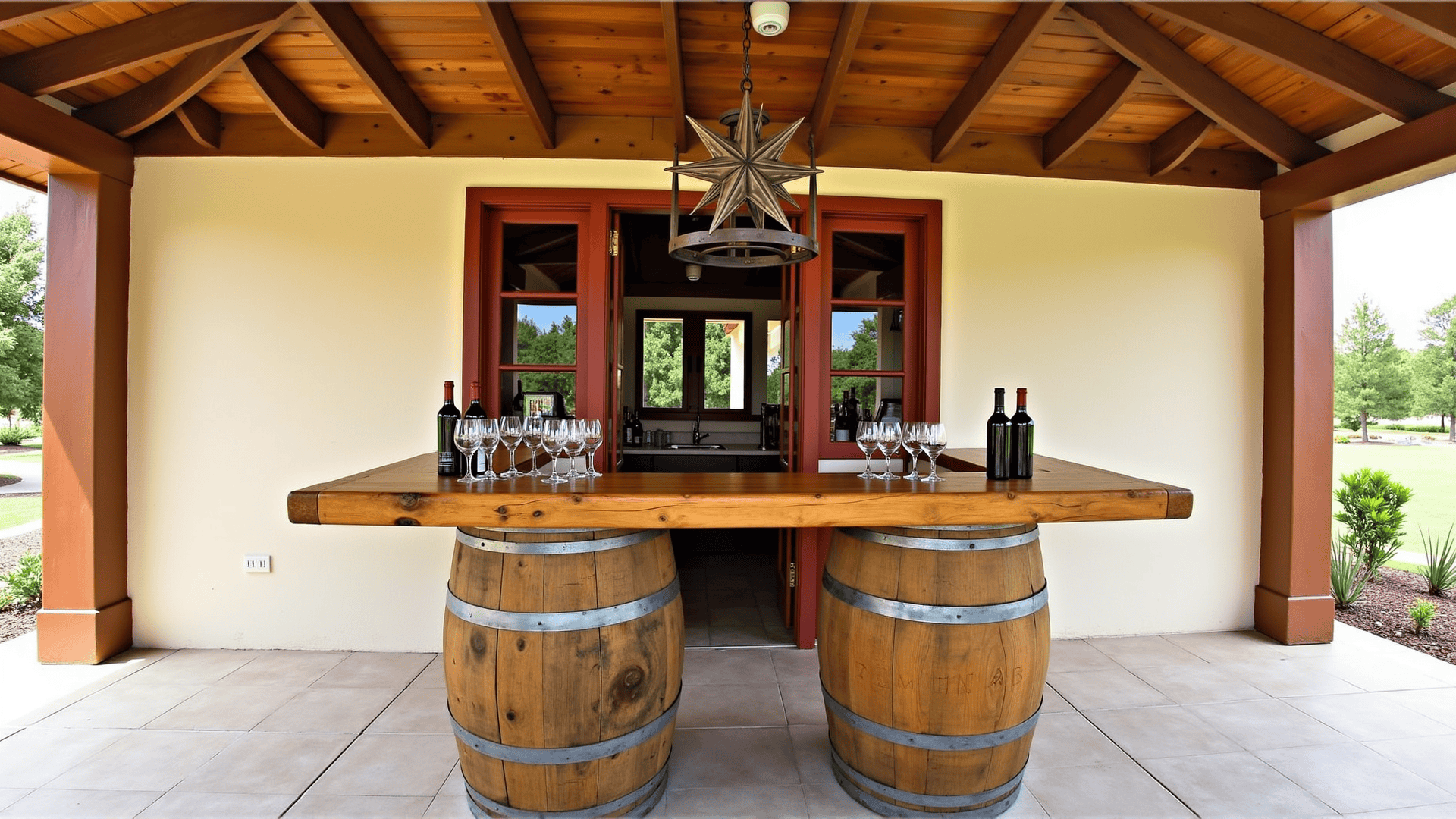 Wine Barrel Bars