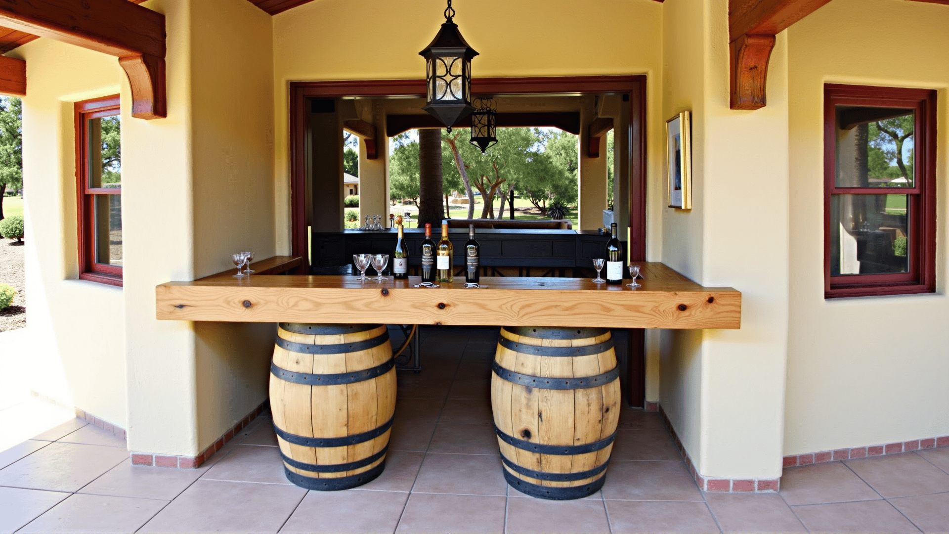 Wine Barrel Bars